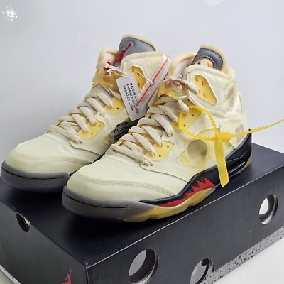 Jordan 5 SP x Off-White Mid Sail US Size 7.5 DH8565-100 Jordan 5 SP x Off-White Mid Sail US Size 7.5 DH8565-100