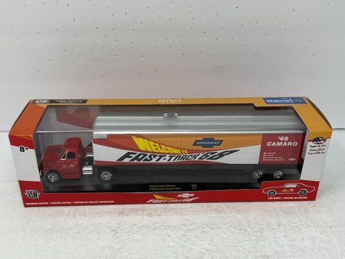 M2 Machines Fast-Track C60 Truck & Chevy Camaro Z28 Auto Haulers 1:64 Diecast - Picture 3 of 7