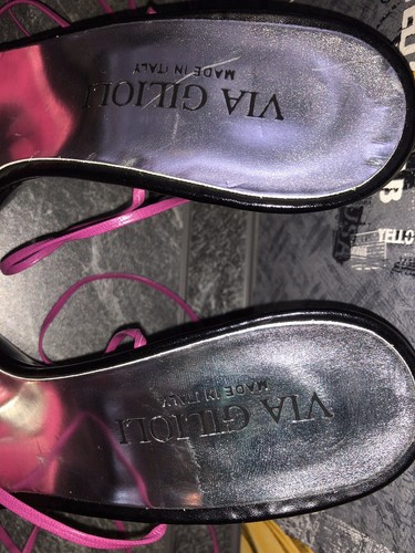 VIA GILIOLI Damen Schuhe Gr.37 Stilettos-Absatz pink Sandalen Plateausandaletten - Bild 5 von 12