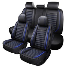 Leather Car Seat Covers, Universal Faux Leather Car Seat Covers 5 Seats, Auto...