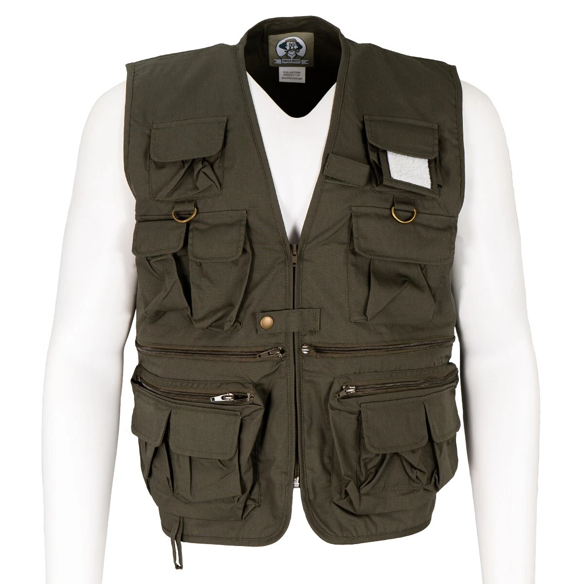 Military Style Rothco Uncle Milty Utility Vest - Olive Drab-Fishing-Hunting- New