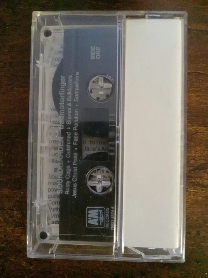 SOUNDGARDEN Badmotorfinger 1991 RARE US A&M Advance PROMO CASSETTE Chris Cornell Foto 2 de 3