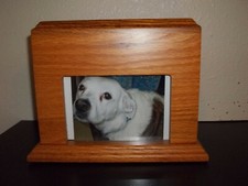 Large Natural Wood Honey Oak Cremation Urn 175 or more People or Pets