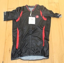 2XL CASTELLI CYCLING JERSEY XXL CLIMBER'S 2.0 BLACK WHITE ROSSA CORSA NEW