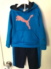 Puma Baby Boy Track Suit Long Sleeve Hoodie Jacket & Pants Set Size 24M
