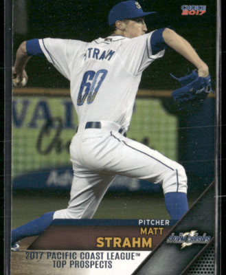 Matt Strahm 2017 Pacific Coast League PCL Top Prospects Set