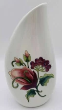 Vintage Figgjo Norway 2128 Tear Drop Vase Porcelain 6" Tall Floral Art Pottery