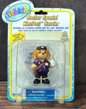Webkinz Cocker Spaniel KinzPost Carrier dog With Code NIP mini figure mail man