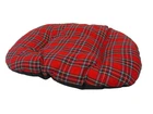 XL EXTRA LARGE RED TARTAN Cotton Dog Cat Bed Cushion For Inside Basket UK Made
