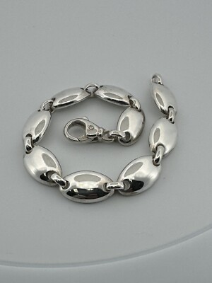 アクセサリー OldTiffany& Co. Bracelet Pebble Vintage Tiffany & Co Sterling Silver Pebble Link Bracelet 8