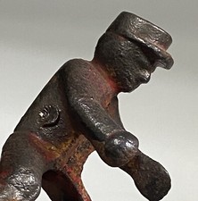 Vtg Cast Iron Tractor Man Driver 2 1/2 Inche Possibly Kenton Horse Driver Circus