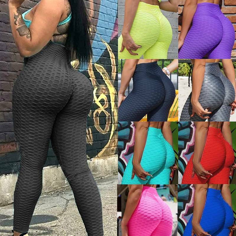Women Textured Booty Yoga Leggings