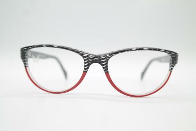 SKA by TEMPO 66385001 Schwarz Rot Transparent Oval Brille Brillengestell Neu