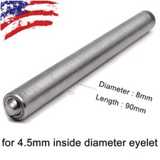 1PC 4.5mm Flanging Punch Rod Eyelets Grommet Ring Air Hole Semi Hollow Rivet USA