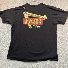 In N Out Burger Graphic T-Shirt Mens Size 2XL Tee Shirt Fast Food
