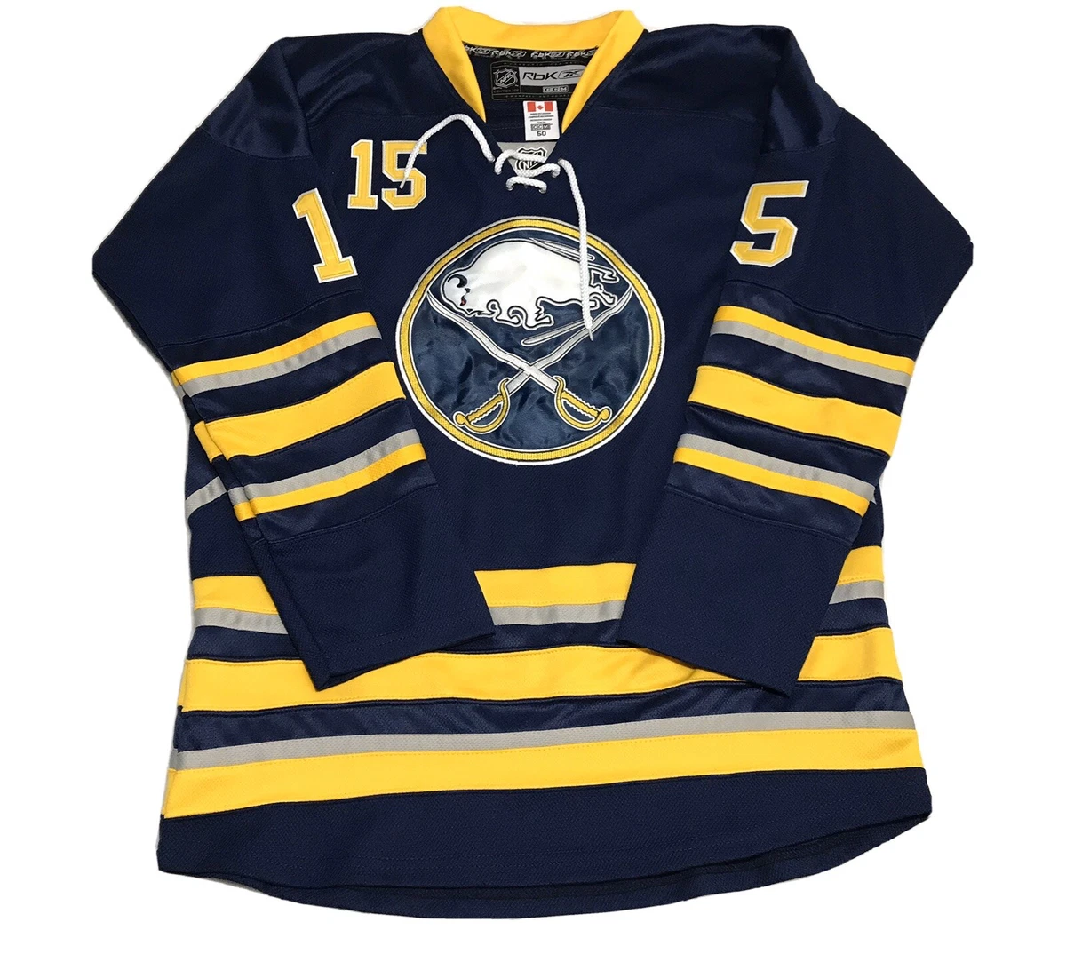 Buffalo Sabres Ice Hockey Jerseys 15 Jack Eichel Jersey Throwback