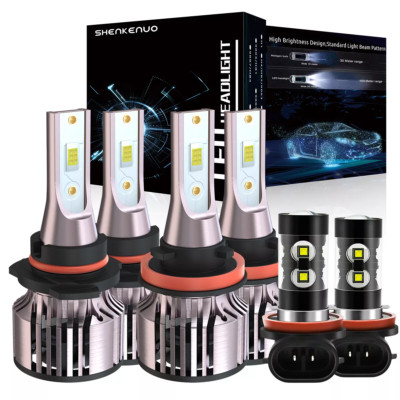 For Ford Escape 2019-2022 Combo LED Headlight Fog Light Bulbs 6000K Super Bright