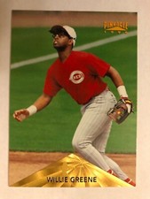 1996 Pinnacle #295 Reds Willie Greene Baseball Card