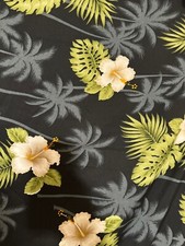 Unbranded Floral Scarf Wrap Fringed Hem Hibiscus Hawaiian