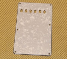 PG-0556-055 White Pearloid Back Plate Tremolo Spring Cover for Fender Strat