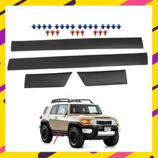 Fit Toyota 2007-2014 FJ Cruiser Outside Door Molding Driver & Passenger Set of 4
