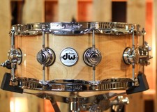 DW 5.5x14 Collector's Pure Birch HVLT Natural Lacquer Snare Drum - SO 1424783