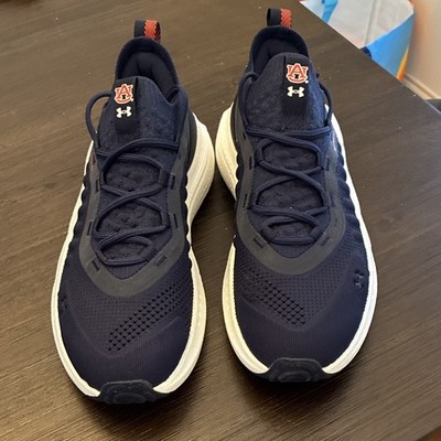 Under Armour HOVR Phantom Auburn Tigers Navy Cushioned Mesh Lace-Up Running