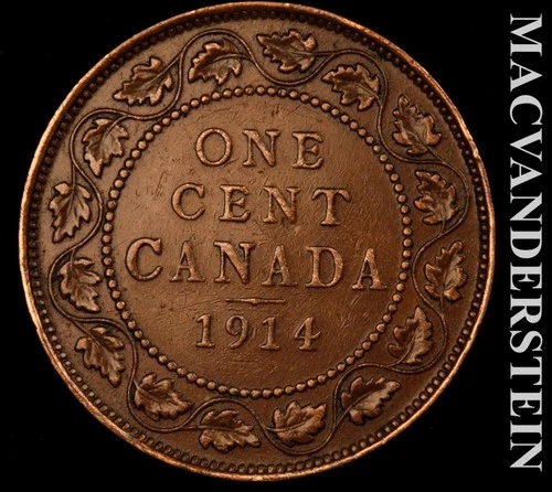 1914 Canada Large Cent — photo from the most recent tracked eBay sale