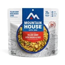 Mountain House Yellow Curry with Chicken Freeze Dried Camping Food 2 Servings
