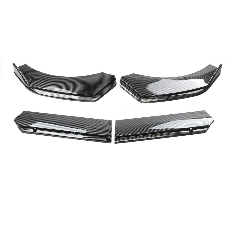 Carbon Fiber Style Front Bumper Lip Chin Splitter For Hyundai Santa Fe Foto 4 de 4
