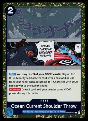 Ocean Current Shoulder Throw OP14-058 Rare The Azure Sea's Seven One Piece NM/M