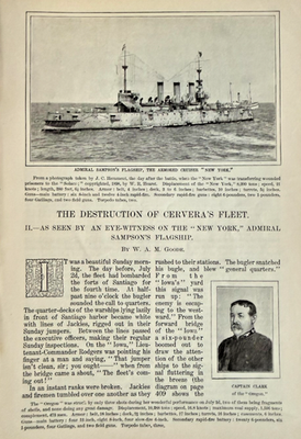 #ad 1898 Destruction of Admiral Cervera#x27;s Fleet Spanish American War $29.99