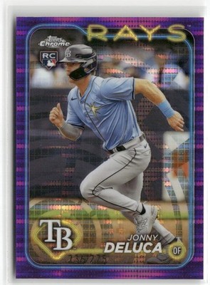 2024 Topps Chrome #163 Jonny Deluca Purple Sonar Refr #/275 RC  161