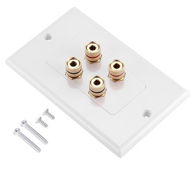4 Pfosten Lautsprecher Wand Platte Heim  Wand Platte Audio Panel für 2 8838