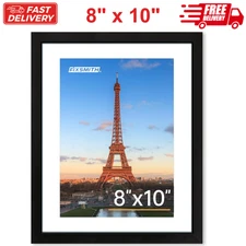 FIXSMITH 8x10 Picture Frame 1Pack, Photo Frame w HD Plexiglass, Display Pictures