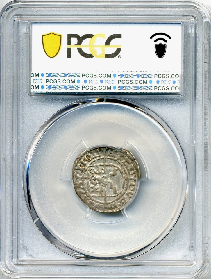 1492 Schilling Germany - Pomerania, Bogislaus X - PCGS AU55, solo finest - Image 4 of 4