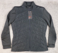 Callaway Jacket Womens Medium Weather Series Hybrid Long Sleeve Puffer Black NWT