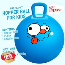 UandC Planet Hopper Ball 22" Blue Hoppity Hop Toy