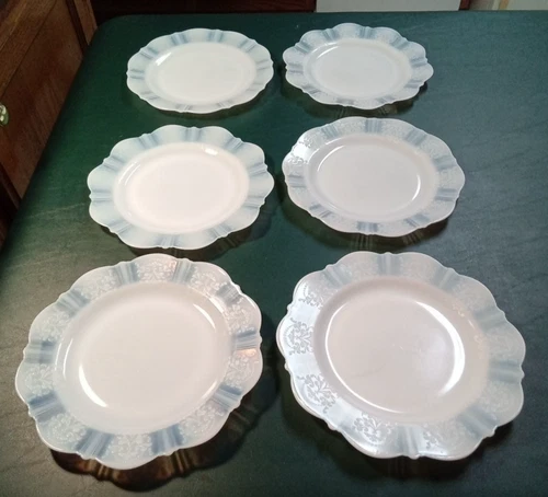 MacBeth Evans American Sweetheart Monax 9-1/2" Dinner Plates-Set of 6