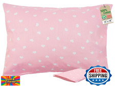 ZPECC Toddler Pillow 13x18 Organic Cotton Hypoallergenic Pillowcase Age 2 Trave