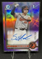 2022 Bowman Draft - Chrome Draft Pick Autographs Silas Ardoin #CDA-SA /250