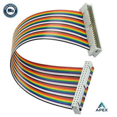 40 Pin GPIO Ribbon Cable Male to Female IDC 8 Inch 2.54mm Jumper for RPi