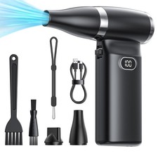 Electric Cordless Air Duster: 60 MPH, 6000mAh Battery, Keyboard PC Cleaner