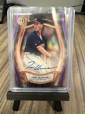 2025 Topps Tribute- Tom Glavine Pillars of the Game Auto Purple 8/50