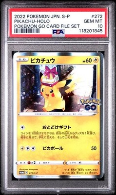 【PSA10】ピカチュウ：Pokémon GO PROMO 272/S-P PSA 10 GEM MINT JAPANESE POKEMON 2022 PIKACHU HOLO 272/S-P POKEMON