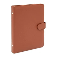 Okuna Outpost Vintage Brown Leather 4x6 Inch Photo Album with Snap Fastener, ...