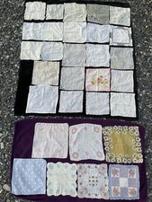 set 30 ladies handkerchiefs Vintage