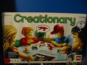 LEGO CREATIONARY Game 3844 Board Set + Manual & Box Pieces Kids Toy See pics