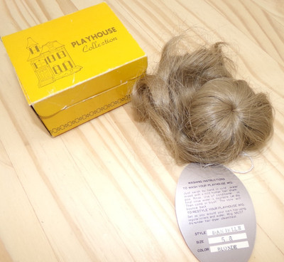 Playhouse Collection Doll Wig Danielle 5-6'' Blonde Long with Bangs New Old Stock