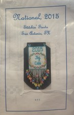 Beaded Name Tag Kit Marked Stitch in  Fiesta National 2015 Beads Thread Pattern